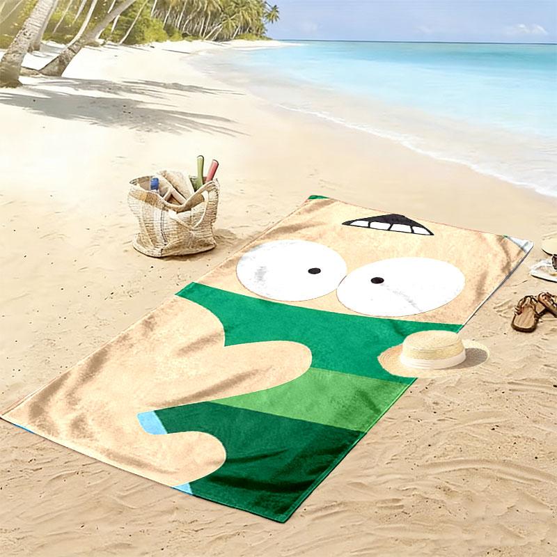 Kyle South Park Print Beach Towel, Large Soft Quick Dry Towel for Beach Camping Swimming