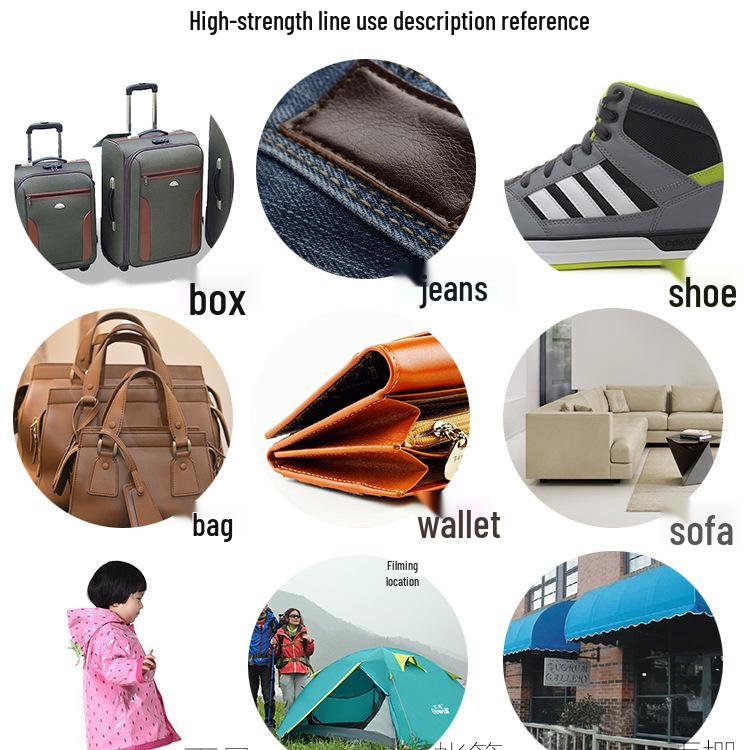 400D 3-Ply High-Strength Nylon Polyester Sewing Thread for Luggage, Sofa, and Tent