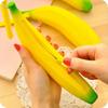 1pc Silicone Banana Wallet - Washable Mini Waterproof Key Case, Cute Pen and Stationery Organiser for Daily Use and Travel.