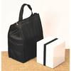 Pearl Metal Home Label Insulated Lunch Bag, Long, Black, D-6699