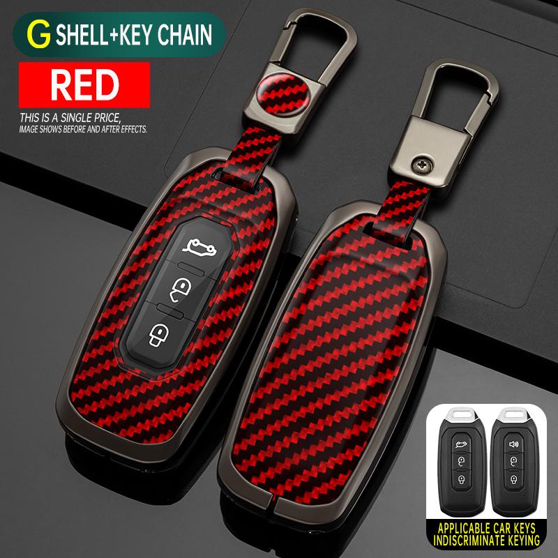 Zinc Alloy Car Smart Key Case Cover Shell Keyless Protector Holder Fob for Ford Territory EV Keychain Remote Accessories
