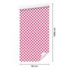 Checkerboard wallpaper powder pink, white and pink 50x1000