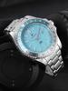 Classic men's watch with quartz movement stainless steel strap luminous calendar business commuting fashionable watch trend