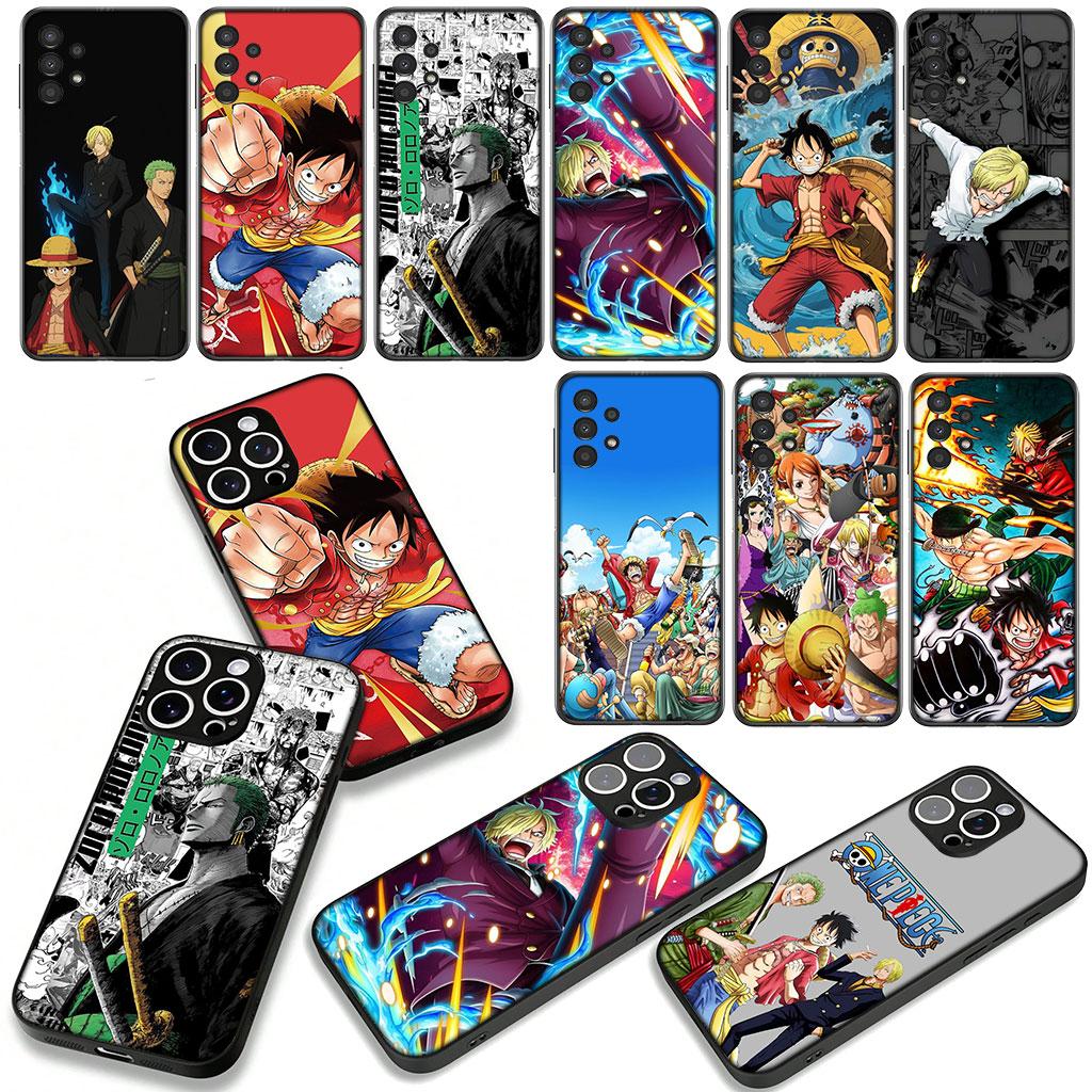 Cover for OPPO A54 A40 A60 A80 A18 A16 A17 A38 A78 A79 A57 A55 A3 Pro A96 A15 A12 Phone Case Luffy One Roronoa Zoro Piece Sanji