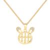 Abacus Rabbit Necklace Female Commuter Cute Natal Zodiac Rabbit Pendant With The Same Collarbone Chain