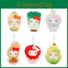 Vegetable Shapes Corn Onion Peanut Scallion Carrot Design Keychain