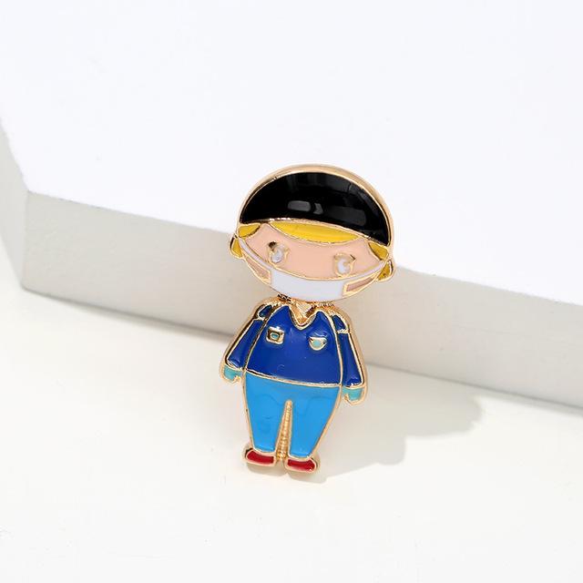 Broches créatives et mignonnes sur le thème médical, broches exquises en métal émaillé pour infirmière, médecin, stéthoscope, badge en forme d'ambulance