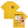 Rapper Bad Gyal Album Tour T-shirt Unisex's and Women's Summer Cotton Y2K Clothing Breathable Hip Hop Round Neck Short Sleeve Top