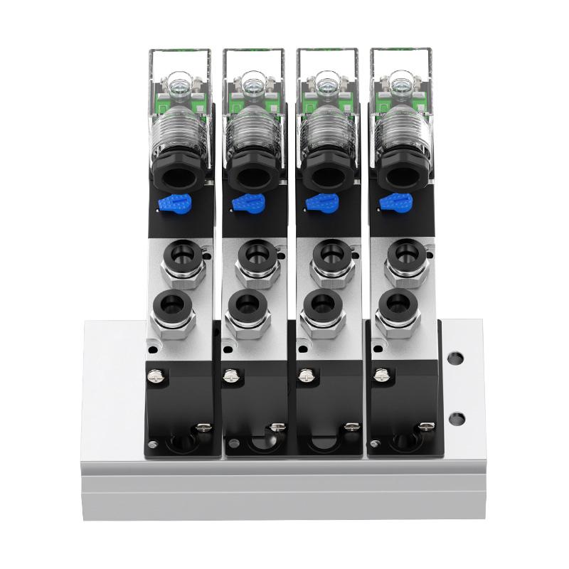 Pneumatic Solenoid Valve Group 4V310-10 Two-position Five-way Bus Valve Island 24V Bus Plate Connection Base