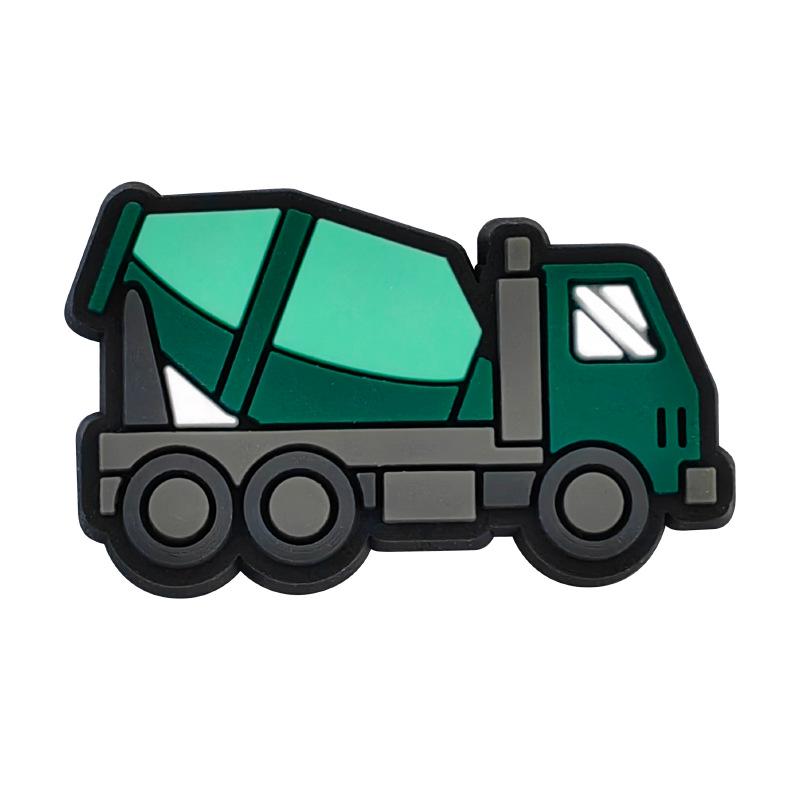 Excavator Construction Vehicle Shoe Decoration: PVC Soft Rubber Shoe Buckle & DIY Shoe Flowers