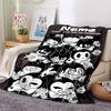Custom Name Bendy and the Ink Machine Theme Printed Blanket - Perfect for Couch, Bed, Travel & Outdoor Use | Machine Washable, Cozy & Durable.