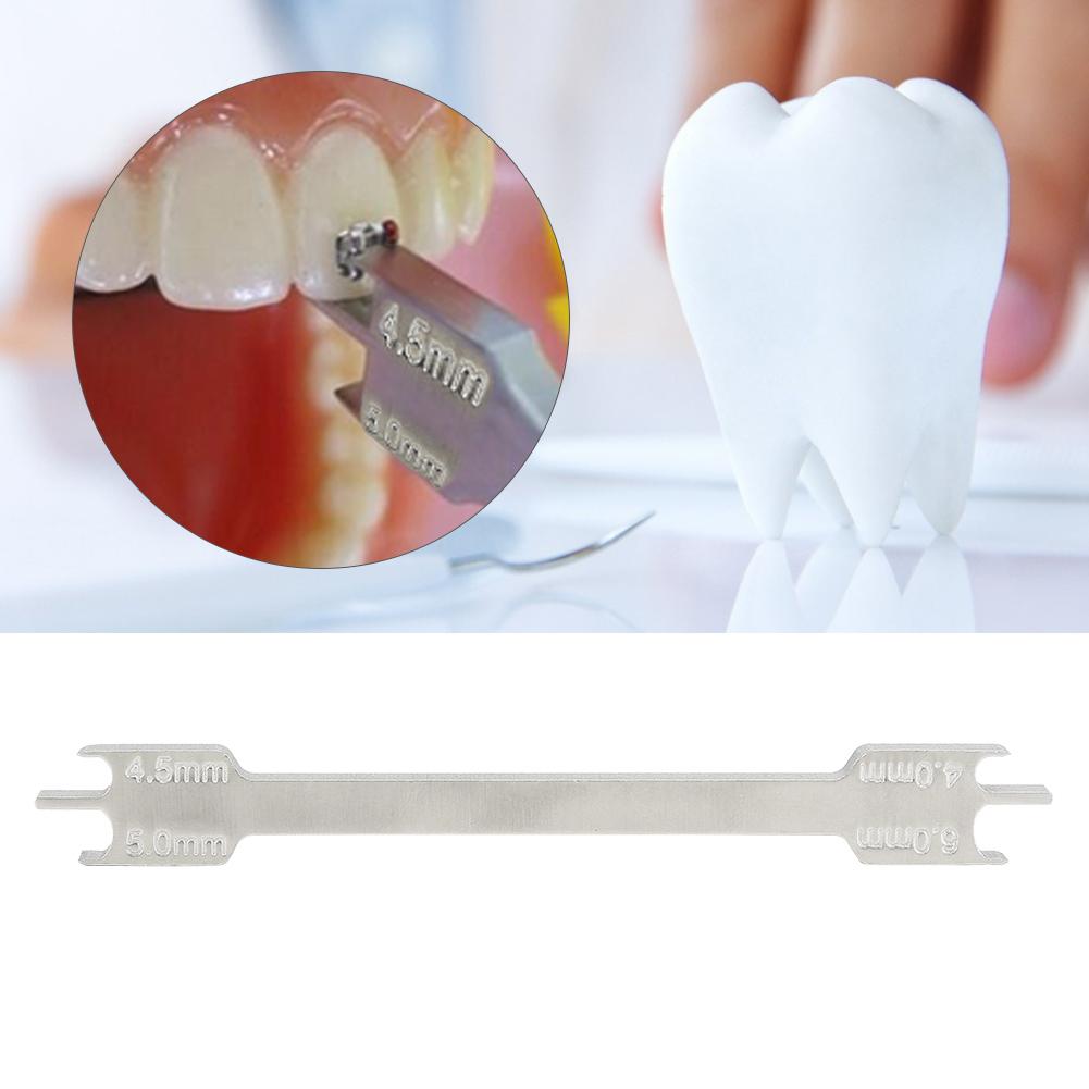 Dental Bracket Gauge Locator Dental Materialien Kieferorthopädische Bracket Positionierer L