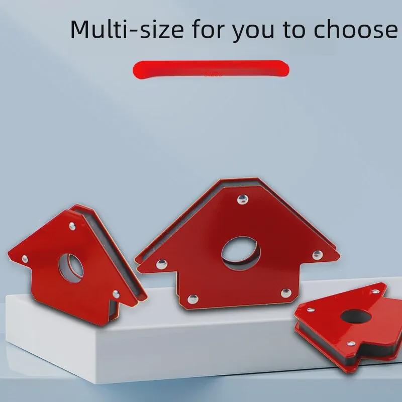

Strong Magnetic Multi-Angle Welding Fixture 90° Right Angle Triangle Bracket Small 25 lbs [350g] Card-in Package