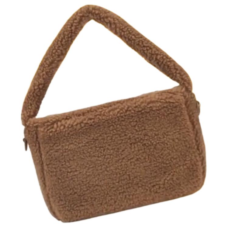 New New Balance Polyester One Shoulder Handbag, Crossbody Bag Regular Women's Brown 8PD42013-BW