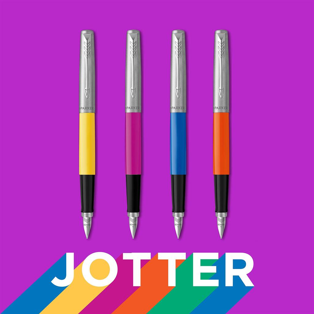 PARKER Jotter Original Blue CT Fountain Fine Gift Officially Product Number 2096900 Pen, Nib, Boxed, Imported,