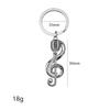 Keychain pendant creative headphone notes Pendant small gift concert souvenir metal keyrings