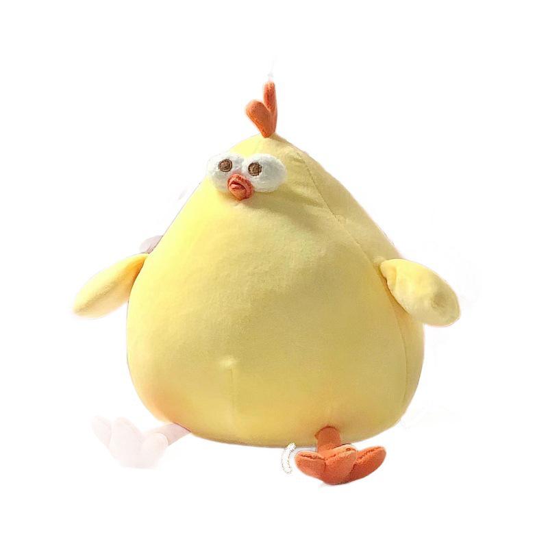 Large Cute Plush Doll Pillow - Yellow Chicken Design, Perfect Birthday Gift for Boys & Girls