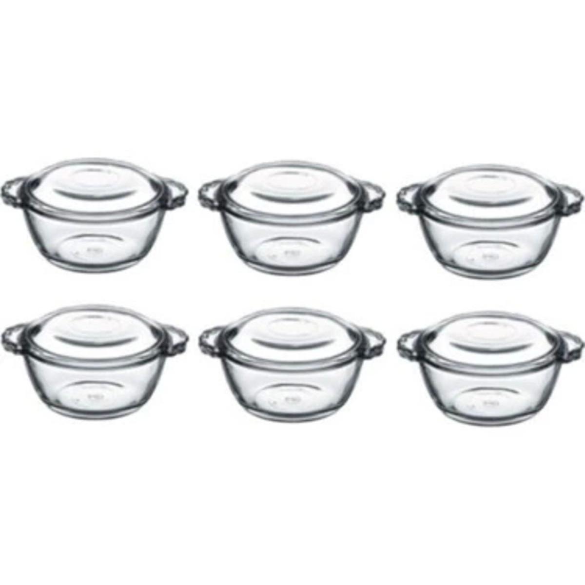 

Basic Mini Storage Box 6 Piece Set Glass Home Kitchen Dessert Bowl Standart білий