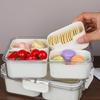 Divided Serving Tray with Lid-Snackle Box Container for Portable Snack Platters-Clear Organizer for Candy, Lunch Bento Box