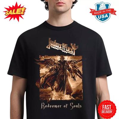 Judas Priest 10th Anniversary Redeemer Of Souls Bronze Album Cover T-Shirt
