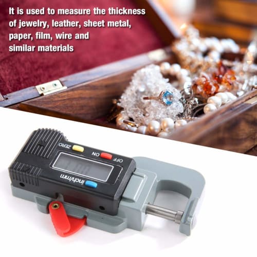 Micrometer, Digital Tape Measure, Digital Micrometer, Metal Level Professional Inch/Metric Measuring Tool with 0.01mm Resolution, Dial Gauge, Digital