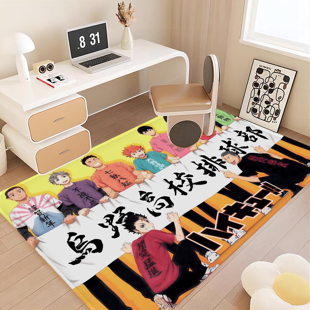 H-Haikyuu Anime Floor Mat Rectangle Anti-slip Home Soft Badmat Front Door Indoor Outdoor Mat Hotel Decor Mat