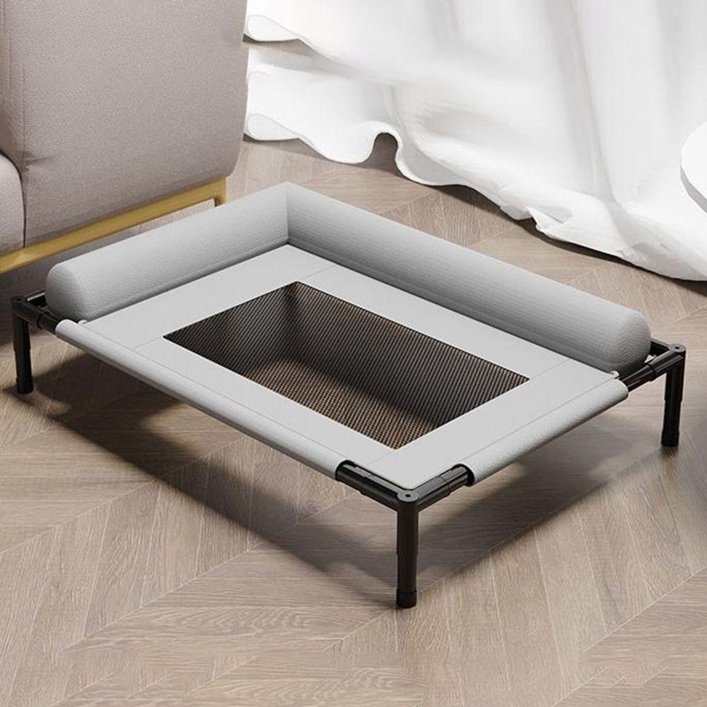 Removable Dog Cooling Bed Breathable Raised Dog Bed Washable Dog Cots Beds  Outdoor Use