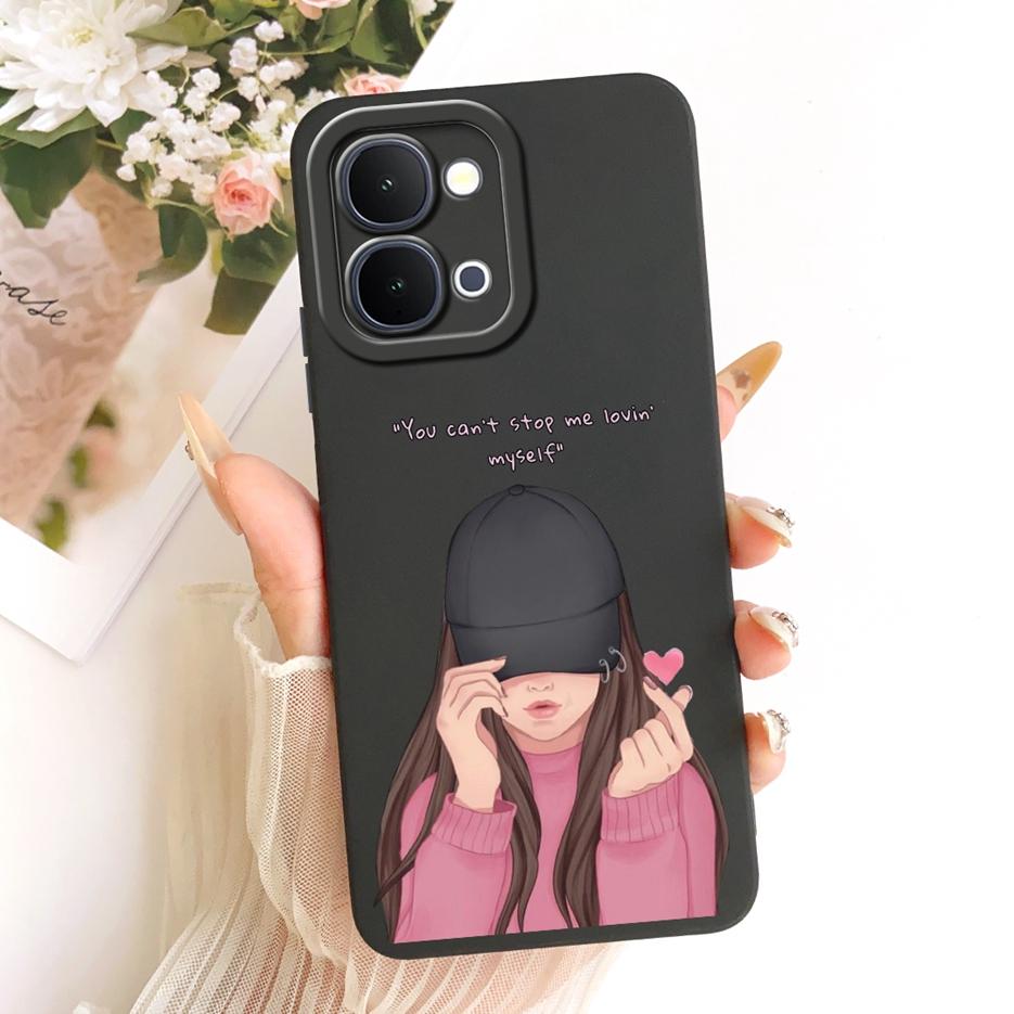 For Vivo Y31d 4G Case V2543 Stylish Girls Butterfly Painted Cover Soft TPU Phone Case For Vivo Y51 Pro 5G V2544 Vivo Y500i Shell