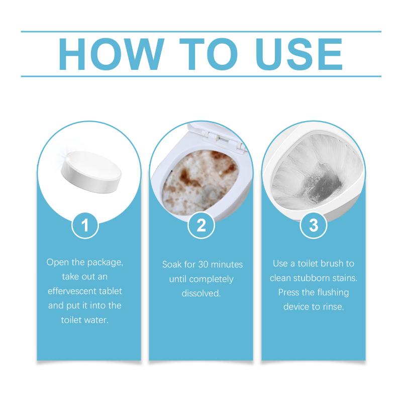 12pcs Toilet Bowl Cleaner Tablets Automatic with Toilet Bowl Cleaner Toilet Descaling Deodorizing Household Toilet Cleane