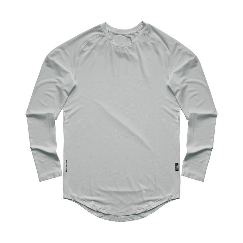 

Мужская быстросохнущая сетчатая футболка реглан с длинным рукавом — универсальная для весенней и осенней моды