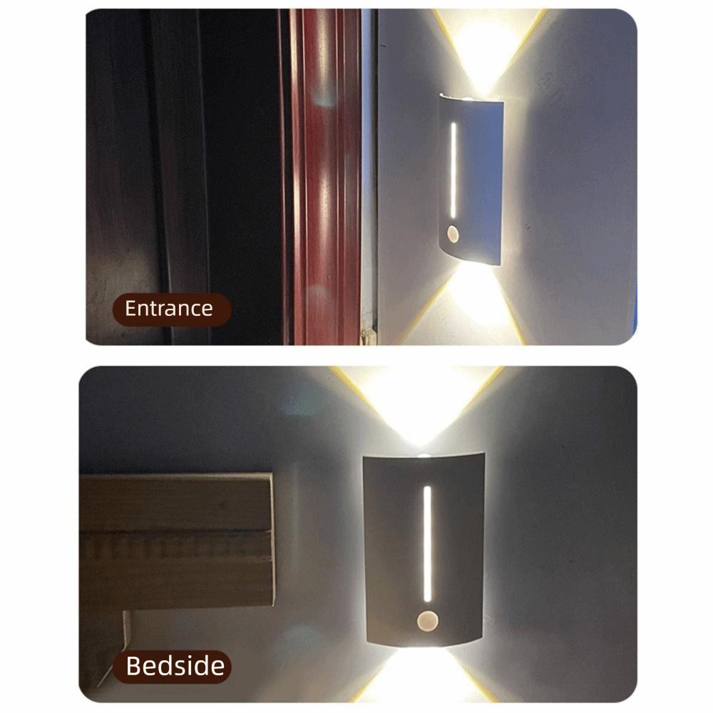 3 Colors LED Wall Sconce Soft Lights Magnetic Wall Lamp Motion Sensor Night Light Indoor Use