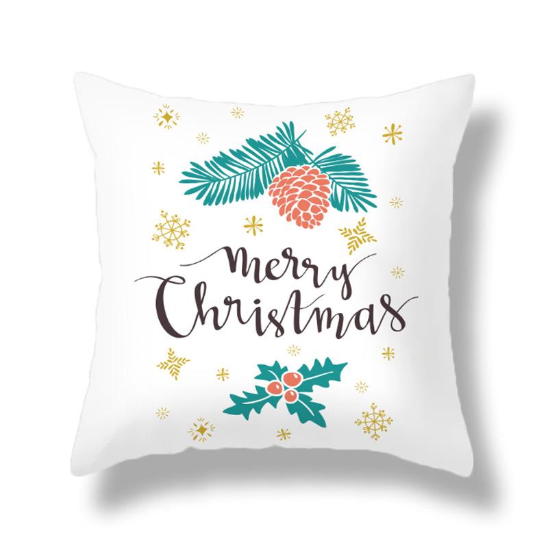 Christmas Pillowcases Homewares Nordic Christmas Cartoon Digital Print Pillowcases