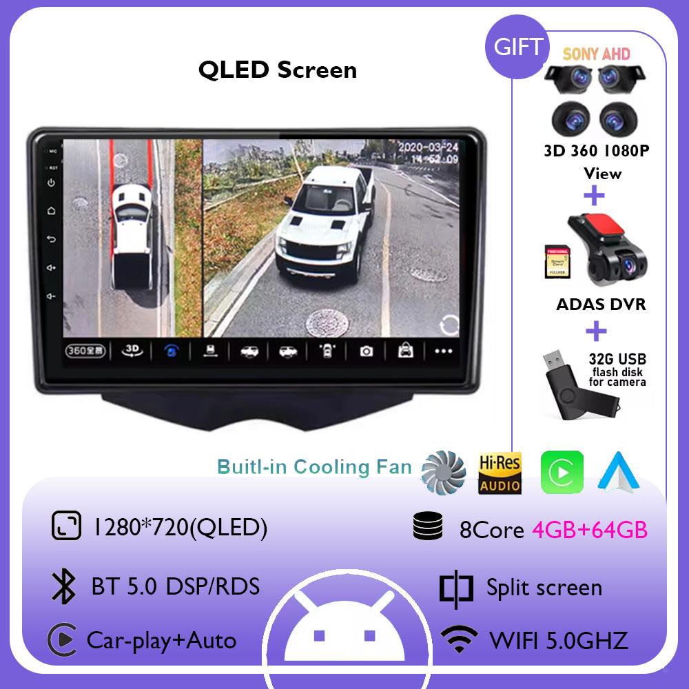 Android 14 Wireless Carplay Car Radio For Hyundai Veloster FS 2011 - 2017 Navigation Multimedia Player Stereo WiFi+4G 360 Canera