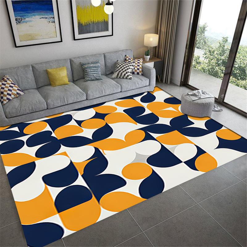 2025 New Simple Geometry Carpet Rug for Living Room Bedroom Home Sofa Decoration,Kids play Non-slip Floor Mat23