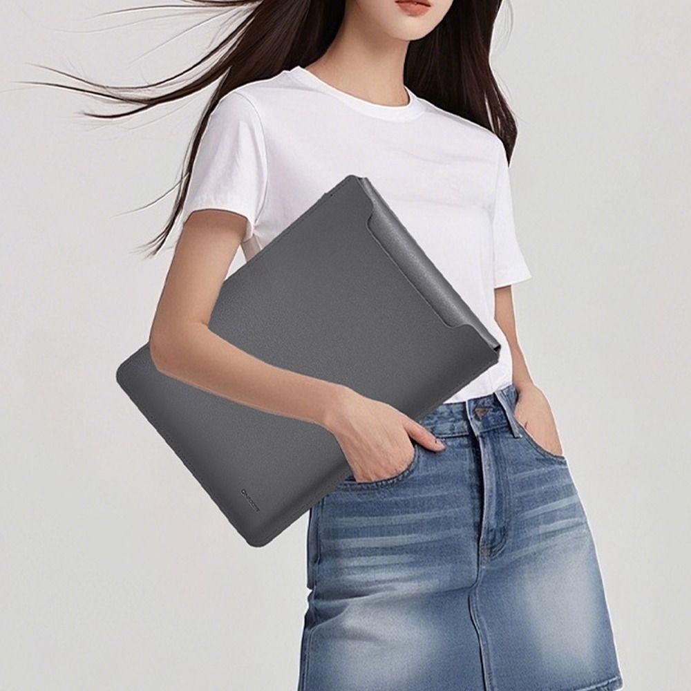 Borsa Custodia per Laptop 3 in 1 Non Magnetica Ultra Sottile Custodia Protettiva per Tablet Ispessita per Laptop da 13-16 pollici Copertura Stand Uso Aziendale