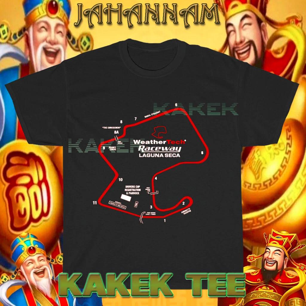 Weather Tech Raceway Laguna Seca Circuit Логотип Американская Футболка Смешная Размер S-5XL 3XL