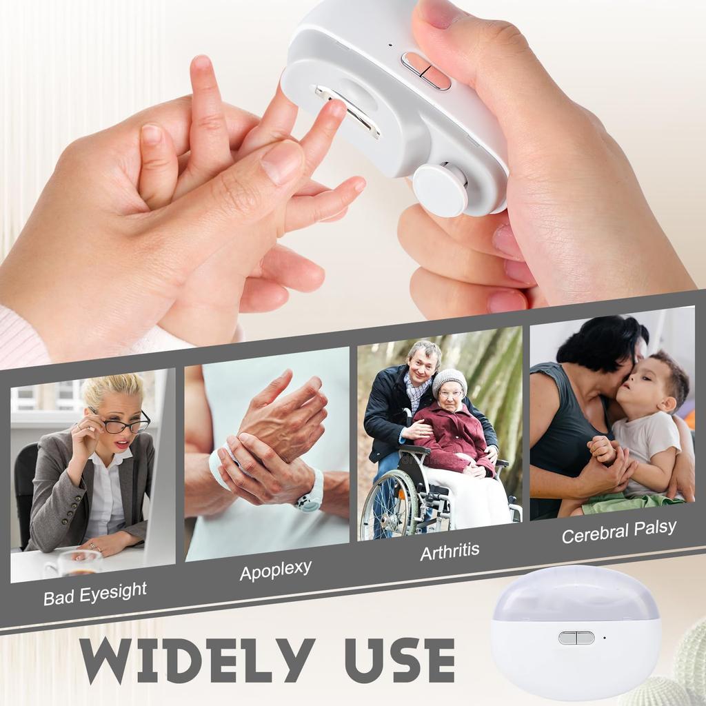 Electric Nail Clipper Grinding and Polishing 2 In 1 Multifunctional Portable Automatic Nail Grinder Electric Manicure Tool