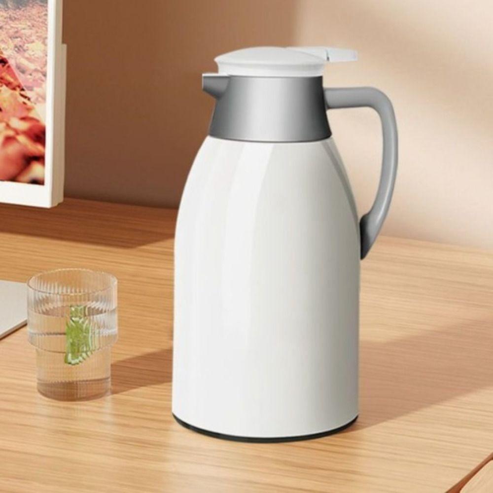 Long Term Insulation 1300/1900ML Insulation Kettle Glass Inner Large Capacity Thermos Bottle Leakproof Beverage Pot Office
