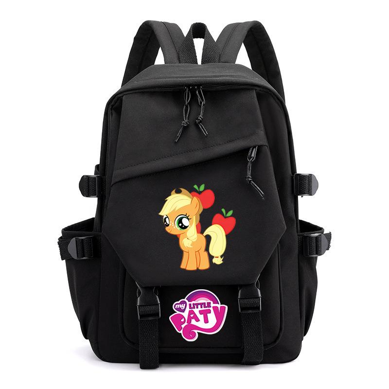 Pony Poly Rainbow Pony Printed Student School Bag Large Capacity Primary And Secondary School Student School Bag Children'S Backpack