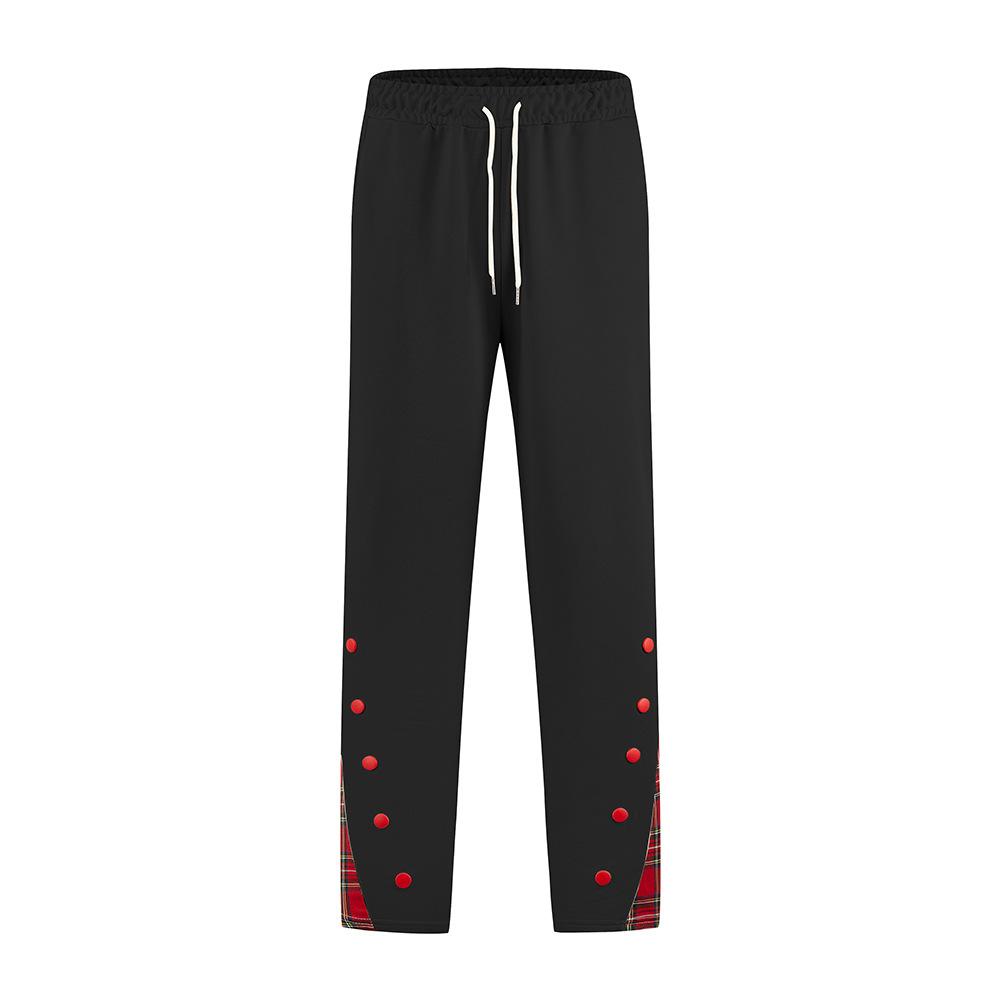 Men s Casual Trousers: SHEIN Fashionable Webbing Trousers – All-Season Sports Sweatpants – Trendy S чёрный