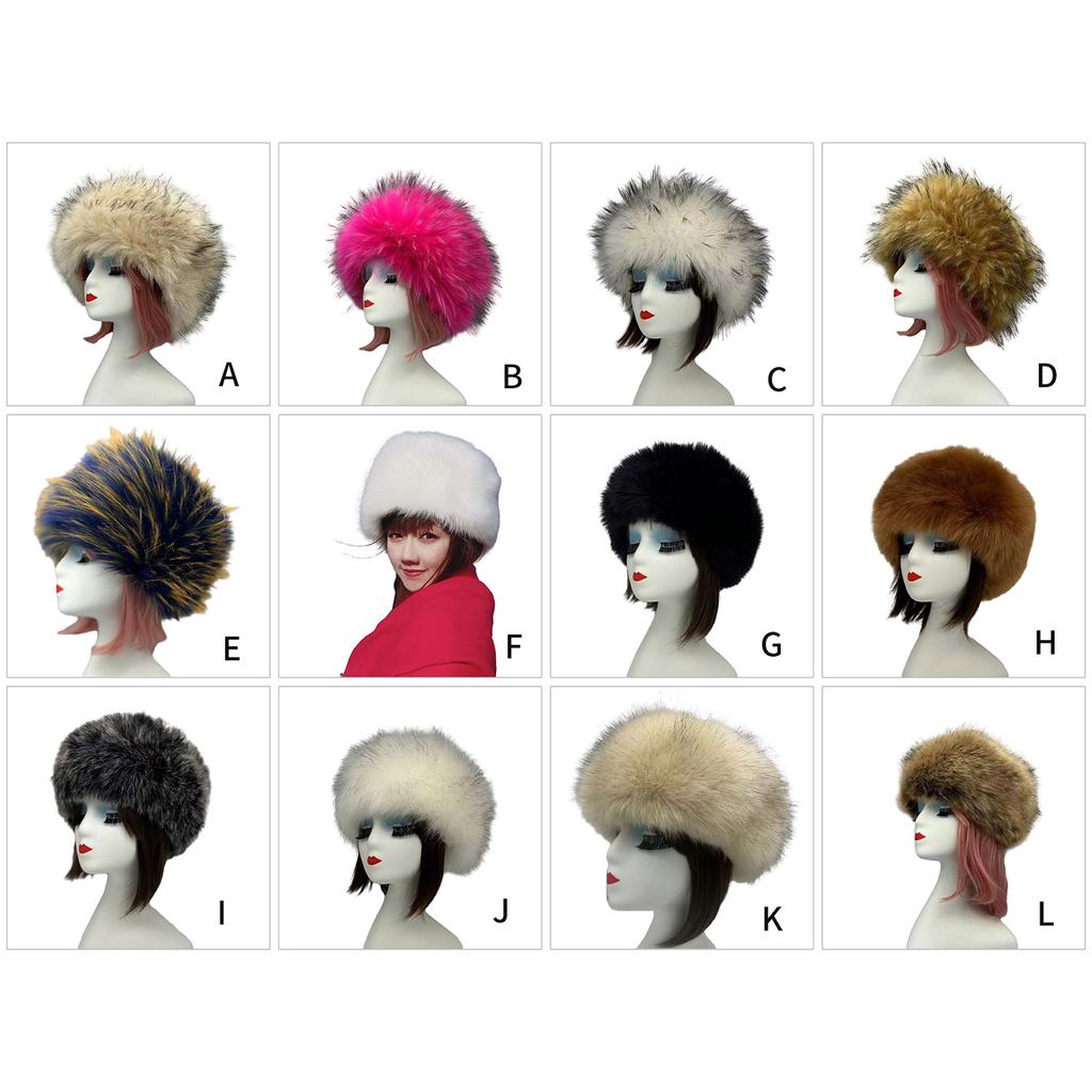 Versatile Brimless Hat Cossack Style Furry for Various Occasions and Outfits