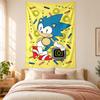 Sonic Tapestry Highquality for Decorating Living Room Bedroom Dorm Walls Ideal As Bedroom Wallart Orholiday Gift