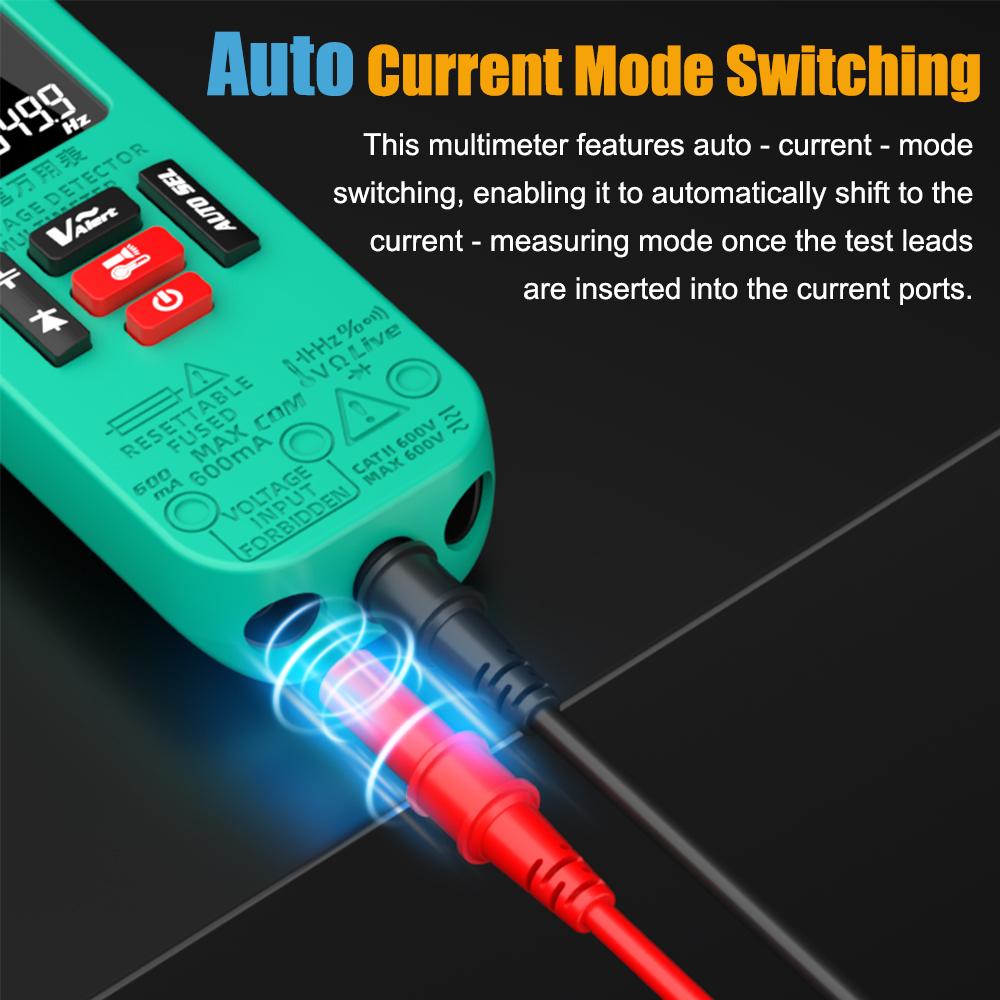 MASTFUYI Professional Digital Multimeter AC/DC Voltage Current 6000 Counts True RMS Volt Amp Ohm Hz Capacitance NCV Tester Tools