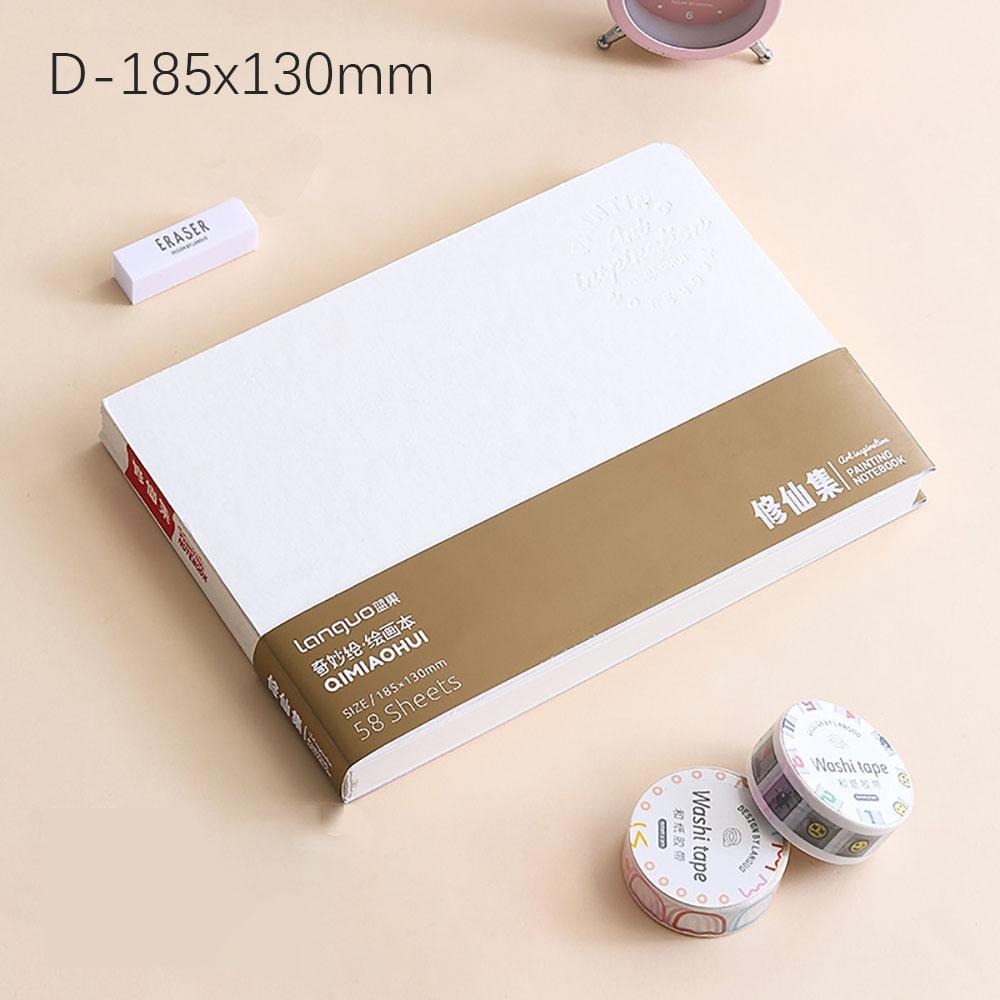 

58 листов Книга для записи вдохновения Книга для рисования Художественные принадлежности Книга для рисования Высококачественный блокнот D-185x130mm