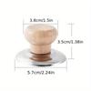 Heat Resistant Wooden Pot Lid Knobs Replacement Handles for 2L To 3L Pots Durable Grip for Home Cooking