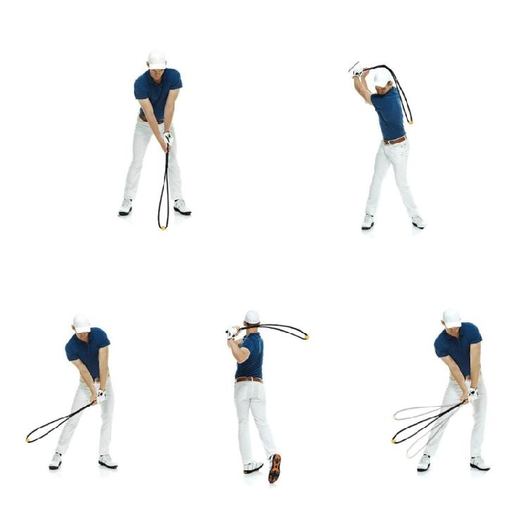 Golfing Swing Trainer Aid Golfing Swing Equipment Swing Practice Rope for Muscle Flexibility Improve Rhythm Flexibility