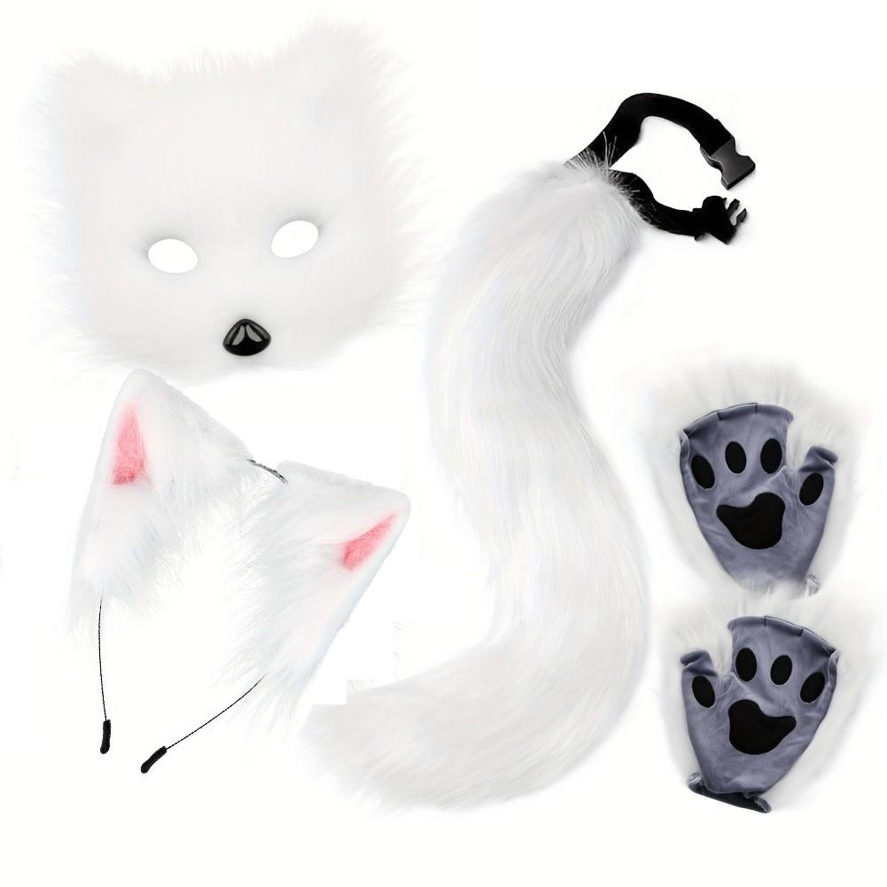 4-piece Cute Fox Role Playing Accessories Set - Great for Halloween and Christmas Masquerades, Halloween Costume