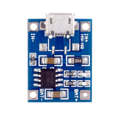 Lithium Battery Charger Module 1A Portable Battery Charger Panel DC4.5-5.5V with Indicator Light for Lithium Batteries