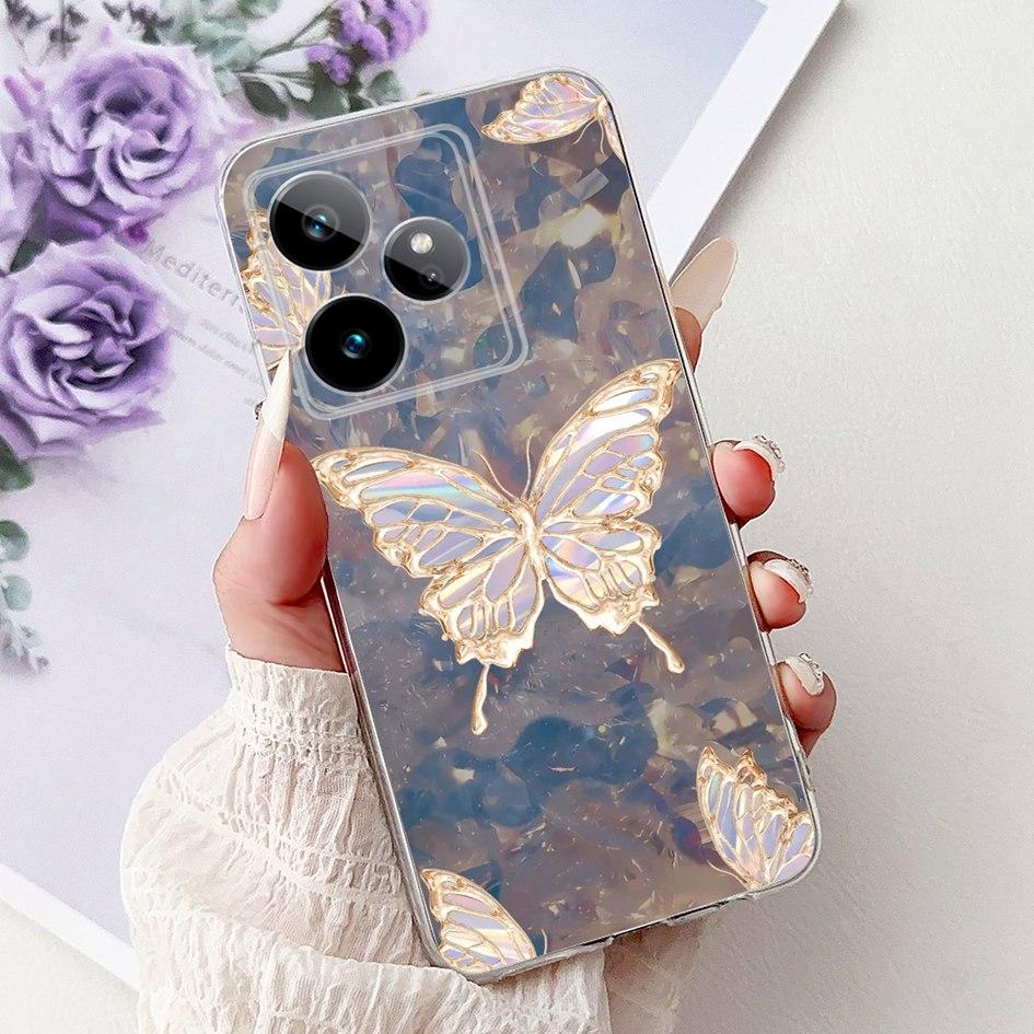 For Realme GT 7 7T Case 2025 Popular Flower Soft Clear Silicone TPU Protective Cover For Realme GT7 Pro RMX5011 Phone Case Shell