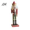 Collectible Nutcracker Doll Wooden Soldier Figurine, Handcrafted Solid Wood Christmas Tabletop Ornament Fairy Tale Figurine for Holiday Desk